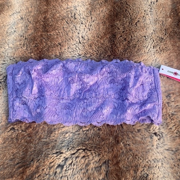 Cosabella Never Say Never Bandeau Bra Flirtie Issus Purple - Picture 2 of 8